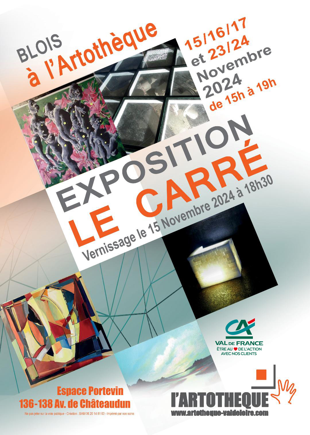 Exposition LE CARRÉ à l'Artothèque